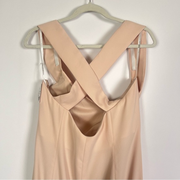 Dessy Collection- OFF-THE-SHOULDER CRISS CROSS BACK TRUMPET GOWN - Picture 7 of 15